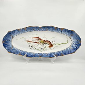 Bl� Fiskestel Fiskefad nr. 1212-3001. sortering 1 Sj�lden