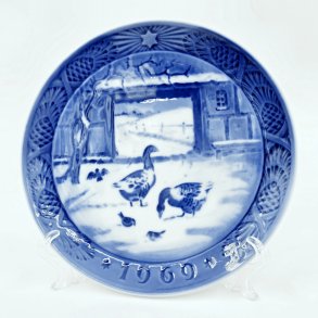 Royal Copenhagen Juleplatte 1969. sortering 1 