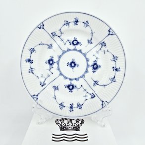 Musselmalet Riflet Kagetallerken nr. 1-181. sortering 1 