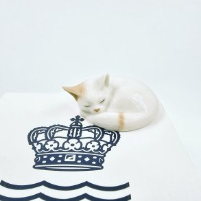 Royal Copenhagen Figur Kat Blanche nr. 678. Sortering 1 