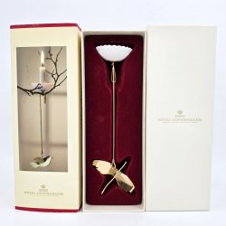 Royal Copenhagen Lysholder Med Fugl.