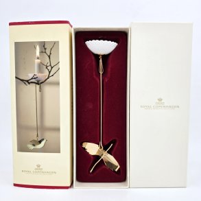 Royal Copenhagen Lysholder Med Fugl.