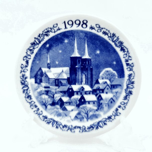 Royal Copenhagen Mini Juleplatte Danmark 1998  