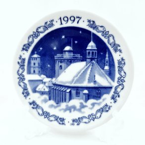 Royal Copenhagen Mini JulePlatte Rundet�rn 1997  