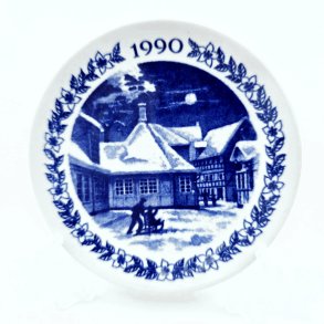 Royal Copenhagen Mini JulePlatte H C Andersens Hus 1990 