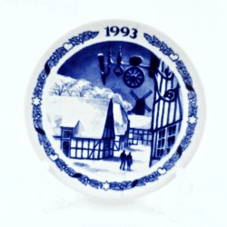 Royal Copenhagen Mini JulePlatte Den Gamle By 1993 