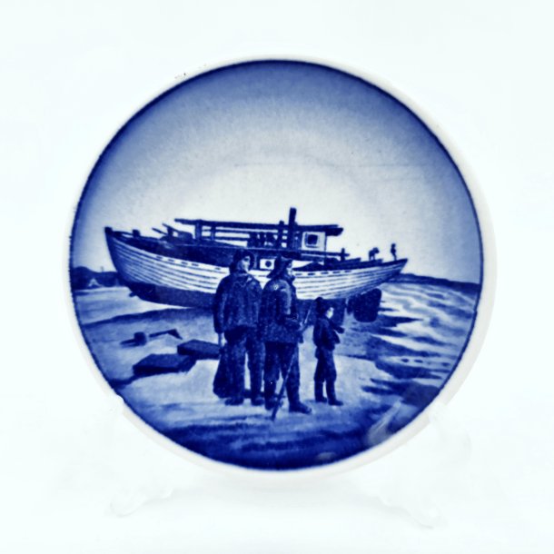 Royal Copenhagen Mini Platte Fiskerne 77-2010      