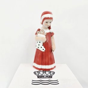 Royal Copenhagen Figur Pige Med Julesok nr. 092. sortering 1