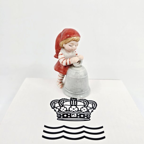 Royal Copenhagen Pixie Nisse Med Klokke nr. 763. Sortering 1  