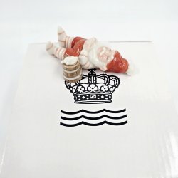 Royal Copenhagen Pixie Nisse Sovende Med lkrus nr. 176. Sortering 1  