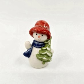 Royal Copenhagen Figur Snemand Pige Med Juletr� nr. 772. sortering 1