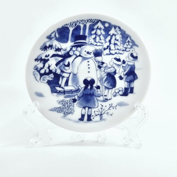 Royal Copenhagen Miniature JulePlate Snemand r 1999. Sortering 1 