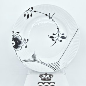 Sort Mega Riflet Frokosttallerken nr. 622. sortering 1 