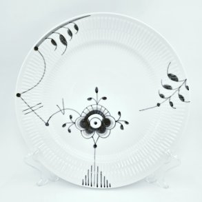 Sort Mega Riflet Middagstallerken nr. 627. sortering 1  