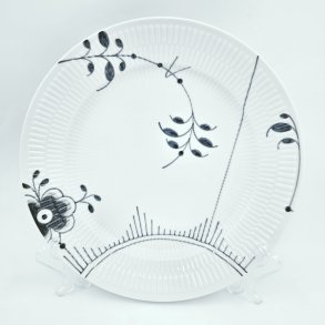 Sort Mega Riflet Middagstallerken nr. 627. sortering 2  