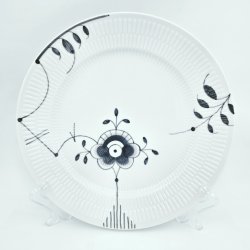 Sort Mega Riflet Middagstallerken nr. 627. sortering 2 