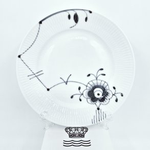 Sort Mega Riflet Frokosttallerken nr. 622. sortering 1 