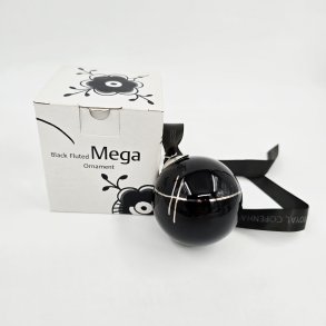 Sort Mega Riflet Julekugle. 1 sortering    