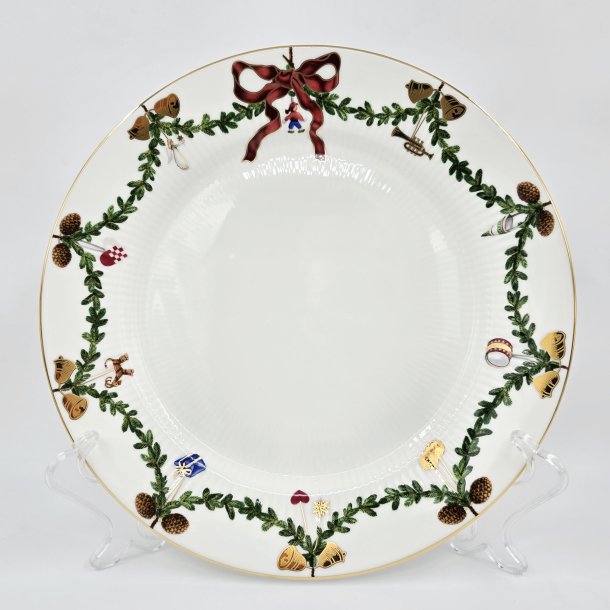 Royal Copenhagen Stjerne Riflet Jul Middagstallerken nr. 627. sortering 1